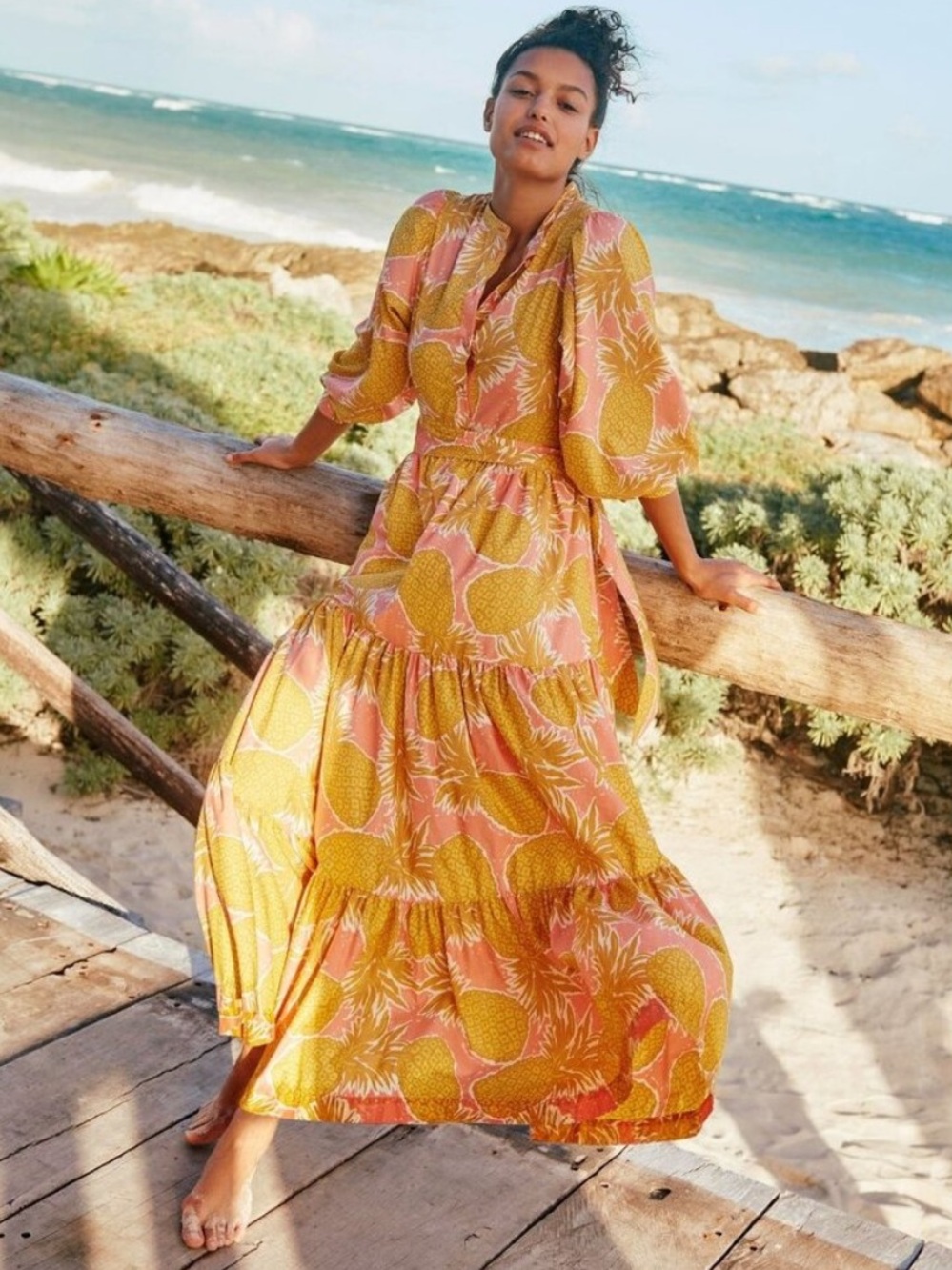 BODEN Ava Pineapple Dress